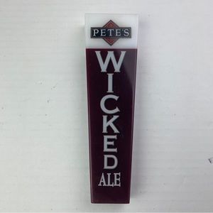 Pete’s Wicked Ale Draft Beer Tap Handle Screw On Bar Tavern Man Cave Brewiana